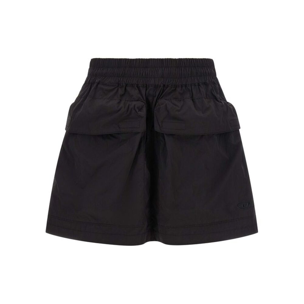 Diesel Black Polyamide Long Women's Skirt